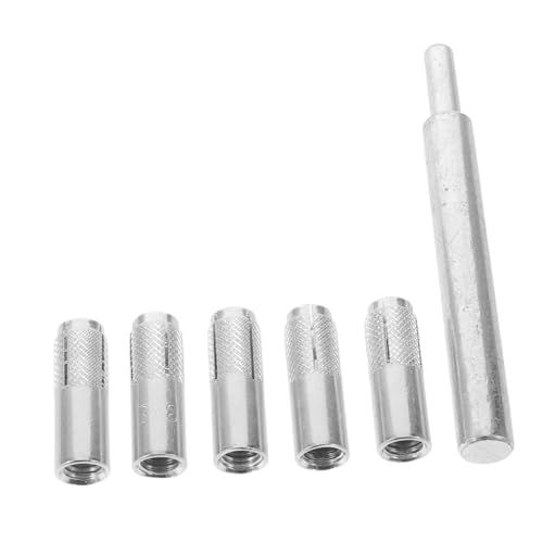 SOPOTUTU Manual Concrete Anchor Setting Tool Kit with 30 Embedded Drop-in Anchors for Industrial and Home Repair Applications