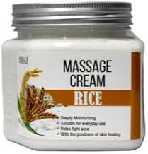 SHILLS PROFESSIONAL Massage Cream 400g – Face & Body Massage Cream for Glowing Skin, Salon & Home Spa Use – Hydrating, Whitening & Nourishing Cream – (Rice)