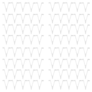 Eieenotee 80 St¨¹ck Pool Zubeh?r V-Clip Schmetterling Teleskop Stangen Befestigungs Clip f¨¹r Pool Vakuum Netz B¨¹rsten Stange