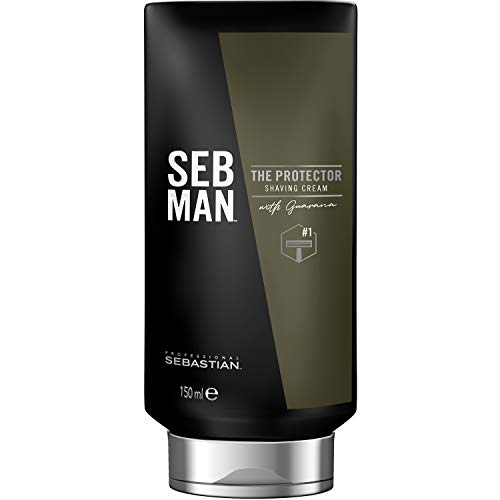 SEB MAN Espuma de Afeitar para hombre. Todo tipo de pieles. Agradable perfume - 150 ML - Línea de productos para el cabello de hombre de Sebastian Professional