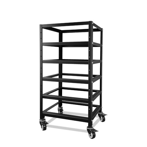SUNGOLDPOWER 3U Stackable Server Rack 5-Layer with Wheels, Compatible with 48V 100Ah Rack Batteries...