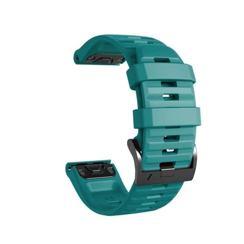 [SRMVRNKNNK] Fit For Fenix 7X Pro �Ή��V���R���X�g���b�v Fit For Instinct 2X/6X 6 Pro 5 5X Plus 3HR Fit For Epix Pro �E�H�b�`�o���h(Teal,QuickFit 