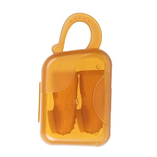 KOMBIUDA Finger Toothbrush Baby Boys and Girls Oral Care Brush Silicone Toddler Finger Toothbrush Easy Storage Suitable for Ages Healthy Gums