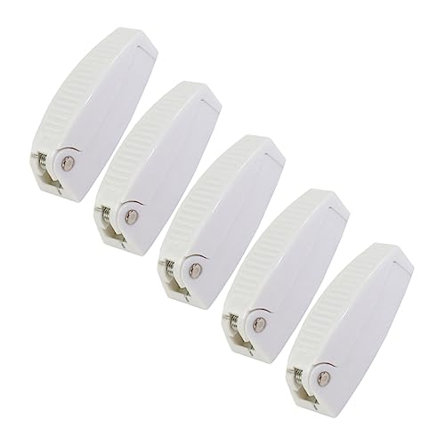 SOESFOUFU 5 Pcs Door Latch Baggage Door Catch Door Clip Rv Lasp Compartment Latch Holder White