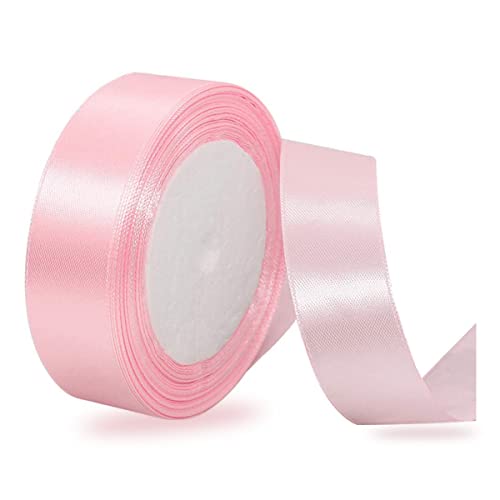 IMSOLDECOR Blush Pink Satin Ribbon 1 Inch x 25 Yards