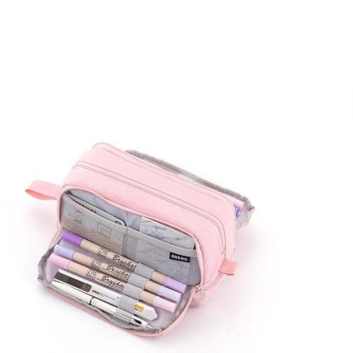 bosnyyds Estojo de Lápis de Grande Capacidade Durável e Fácil de Limpar Papelaria Bolso com Zíper com Alça Fácil de Segurar Perfeito