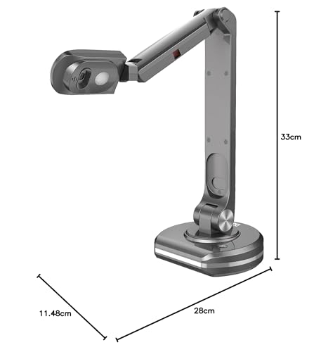 JOYUSING USB V500S Dokumentenkamera und Visualizer für Lehrer, A3-Größe, LED-Licht, Autofokus, für Webkonferenzen/Hybridunterricht mit Zoom, Skype, Teams, OBSS, Für Mac, Windows