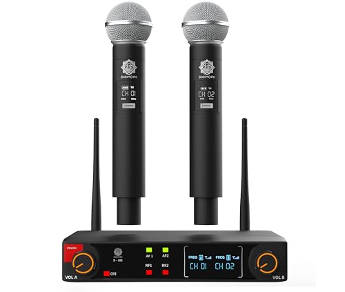 DIGIMORE Wireless Microphone System | 197ft Range | Balanced XLR ...