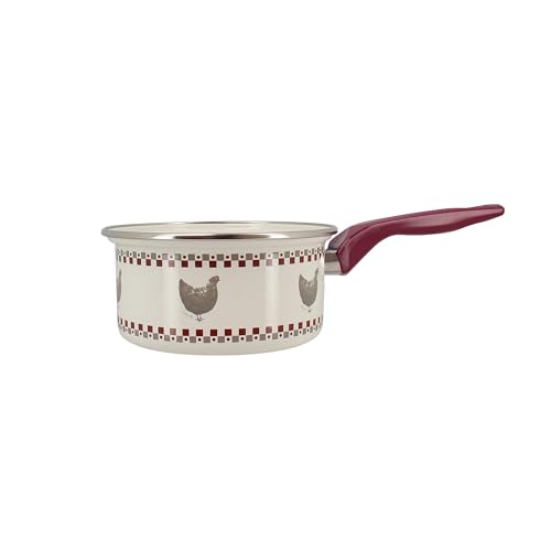 Cazuela Gallina 16cm de acero esmaltado