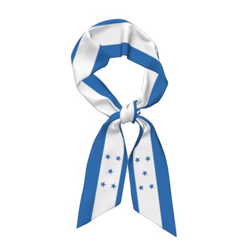 Women'S Fashion Scarf Vintage Honduras Honduran Flag Hair Satin Scarf Bandanas Headscarf Wrap Breathable Lightweight Neck Scarves For Handbag Accessories