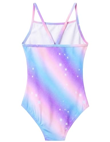 Image of Girls Swimsuits One-Piece Bathing Suits Multicolor Kids Sport Summer Beach Swimwear for 2-10 Years Old