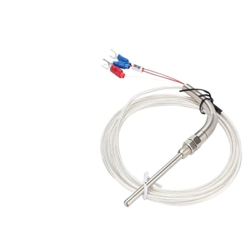 Sensor de temperatura PT100 M8 con sonda de 200mm y cable de 10 metros