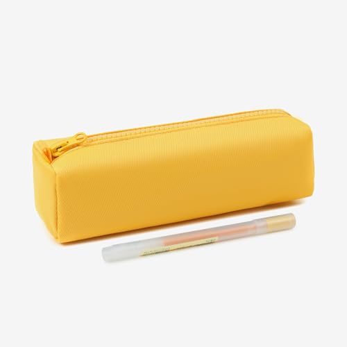 Image of Pencil Case Lightweight and Durable Ideal Pencil Pouch for School and Office Supplies (Yellow,Oxford)