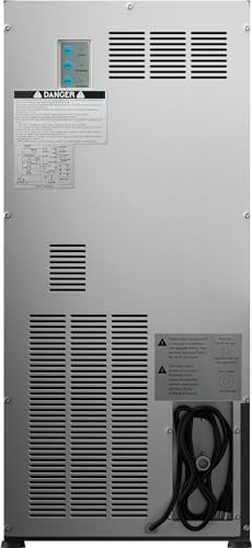 Image of EdgeStar IB450BL 50 Lb. 15 Inch Wide Undercounter Clear Ice Maker - Black Stainless Steel
