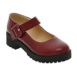 Yummsion Babies Mary Janes Chaussures Femme,Femmes Chunky Plate-Forme Mary Janes,Babies Ma...