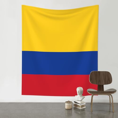 Tapisserie Colombie pour cacher un mur blanc de chambre