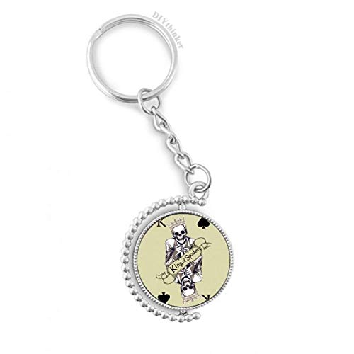 Llavero de naipes con anillo de patrón giratorio Pilgrim para llaves 1