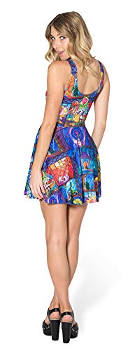 Image of Sister Amy Printed Elastic Sleeveless Shaping Breathable Camisole Skater Dress
