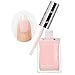 Beetles Nail Concealer - 2 In 1 Light Pink Jelly Nail Polish Nail Strengthener and Growth Fast Dry Quick Jelly Natural Nail Strengthener and Growth Treatment for Thin and Damaged Nails,0.51 FL OZ