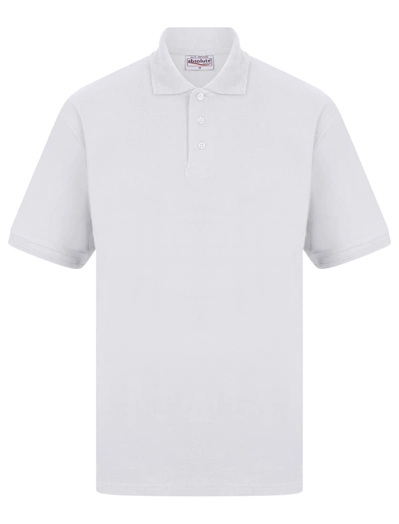 Absolute Apparel Men's White Precision Polo - 4XL