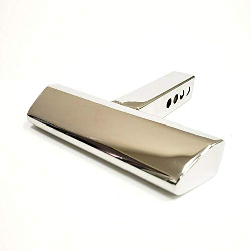 Chrome Universal Truck Trailer Rear Bumper Guard 12" Length X 2" Height Heavy Duty Steel Towing Hitch Step Bar 2" Receiver #TOP3