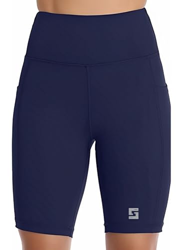 Image of Cycling Shorts for Women | High Waist Activewear Shorts | Knee Length Shorts | Workout Shorts for Women | Yoga Shorts