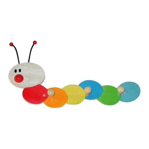 Bieco Garderobe Kinder Raupe | Kindergarderobe Holz Cover