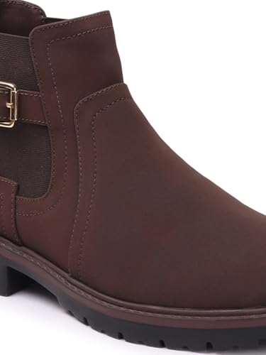 Image of Carlton London Men's Comfortable Chelsea Boot with Buckle