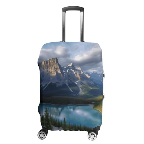Banff National Park Luggage Cover, Washable Elastic Suitcase Cover Protector Fit 18-32 Inch Luggage
