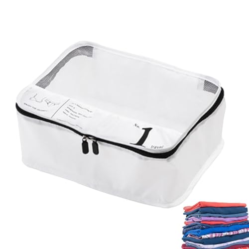 Organizzatore per bagagli – Kit organizer impermeabile | Set di cubetti di imballaggio antipolvere in poliestere – borsa da viaggio con fibbia articoli da toeletta, valigetta per escursioni, viaggi