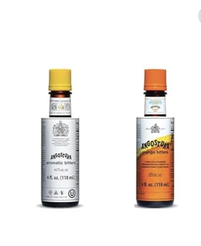 Kingston: Angostura Bitters Original and Orange Bitters (Combo- Pack) - 4oz Bottles, Aromatic and...