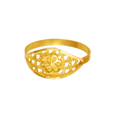 P.C. Chandra Jewellers 22KT (916) Yellow Gold Cutwork Flower Gold...