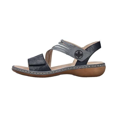RIEKER 65964 Chaussures d'été ajustables contre le mal de pieds