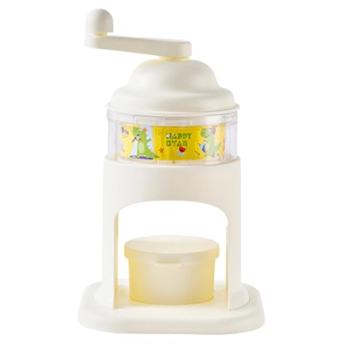 Shaved Ice Machine | Portable Household Ice Maker | Non-Slip Hand-Cranked Shaved Ice Machine with Trays, Rotary Ice Crusher for Home Use