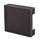 Leather Letter Tray, Office Supplies Desk Organizer for Mail Paper Files Magazines Jewelry Cosmetics,Luxury Letter Holder&Multipurpos Stackable Office Desktop Storage Box,Coffee - Image 4