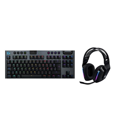 Logitech G915 TKL clavier mécanique haut de gamme et casque de jeu G733 Lightspeed