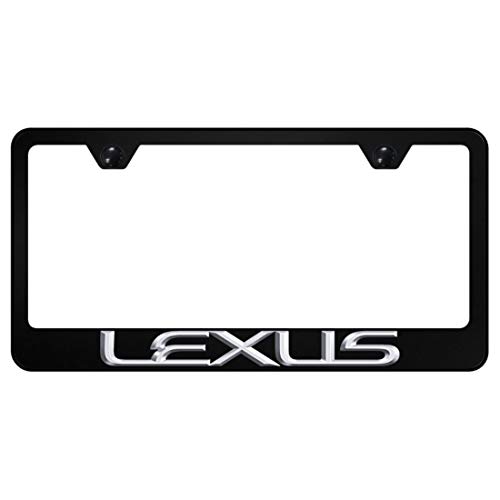 Lexus 3D Black Steel License Frame
