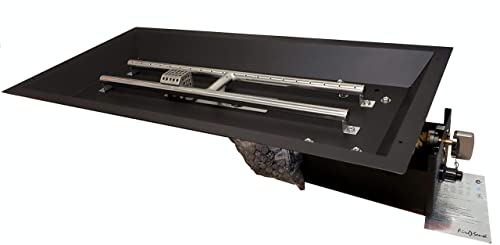 Fire Sense Rectangular Convertible Gas Fire Pit Burner 20