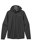 Rab Windgather - Sudadera con capucha para hombre, ultraligera, resistente al viento, para senderismo, correr y escalar, Negro -, Medium