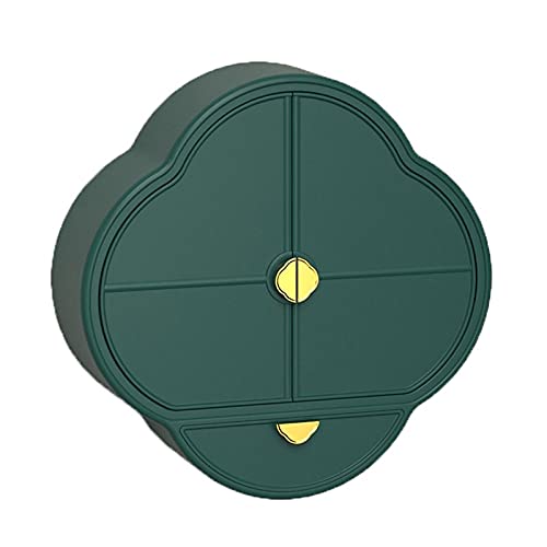 Makeup Organizer Cosmetic Storage Box Wall Mounted Perforation-Free Large Capacity Lipstick Skin Care Products Jewelry Box Bathroom Shelf Makeup Jewelry Organiser (Color : Green)