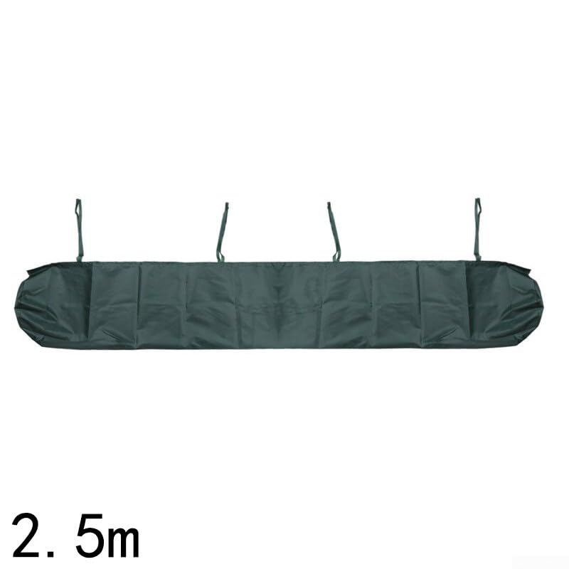 Bolsa de almacenamiento resistente a la intemperie para toldos, diseñada para una fácil aplicación (4 m, verde)