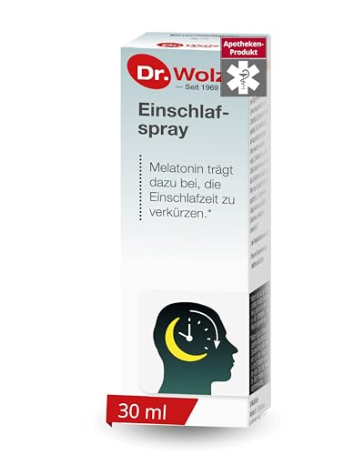 Dr. Wolz Sleep Spray Optimal Combination with Melatonin and Passion Flower Extract No Preservatives and Sugar 30 ml Blue