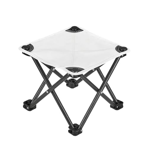 VECELO 折りたたみ 椅子 アウトドア チェア コンパクト キャンプ 軽量 持ち運び 携帯いす 釣り 簡易イス おりたたみ式 小型 ミニチェア 世田谷ベース 運動会 ランキング ホワイト 2個セット