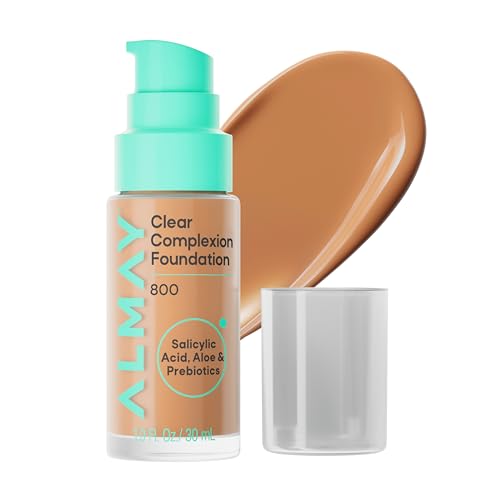 Almay Clear Complexion Foundation, Oil-Free Makeup for Acne-Prone Skin, 1 fl oz - image 1