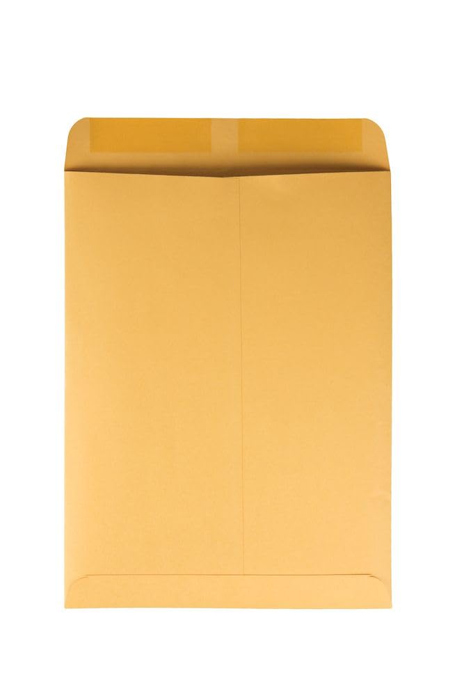 Quality Park 41467 Lot de 100 enveloppes de catalogue de qualité pour parc lourd/gommées, 9 x 12, 28 lb, Kraft, 100/boîte