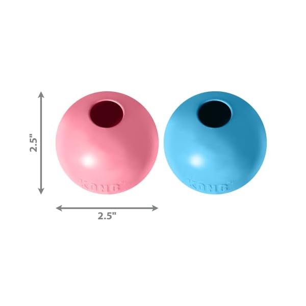 KONG – Puppy Ball – Soft Rubber, Dog Fetch Toy for Teething Pups (Assorted Colors) – for Small Puppies KONG – Puppy Ball – Soft Rubber, Dog Fetch Toy for Teething Pups (Assorted Colors) – for Small Puppies