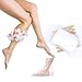 400-Pack Disposable Plastic Foot Covers for Feet – Leak-Proof Paraffin Wax Bath Liners, Moisturizing Socks for Pedicure, Spa, Cracked Heel Care & Shoe Trials (Includes Stickers for Secure Fit)