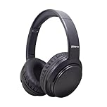 groov e Flow Bluetooth Wireless Headphones with Powerful Sound - Black - 25 Hours of Playback, Super Bass, Enjoy Hands-Free Calls, Foldable and Easy to Store