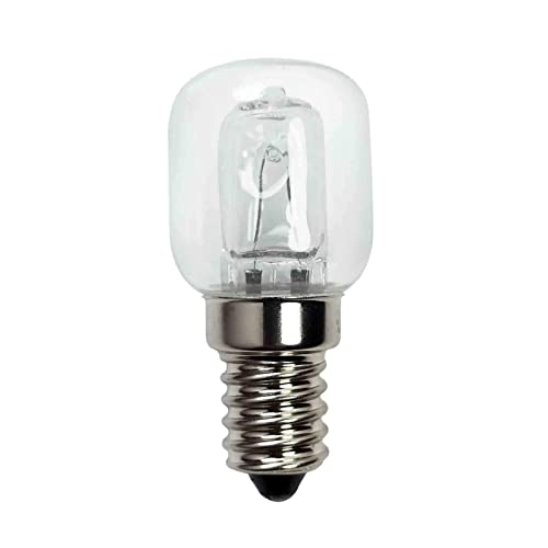 Backofenlampe 2/4 Stück Halogenlampe E14 25W Ofen Glühbirnen Techgoamde 2750k Warmweiß Bis 500°C Hitzebeständiges, Geeignet für Backofen, Mikrowelle, Salzlampen (2Stück)