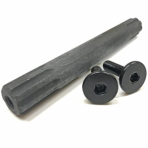 Jet BMX 8 Spline 19mm Crank Axle with Bolts Cover